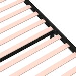 vidaXL Cadre de lit sans matelas noir bois massif 90x190 cm
