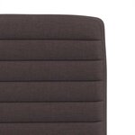 vidaXL Chaises à manger lot de 4 marron foncé tissu