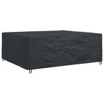 vidaXL Housse pour mobilier d'extérieur Noir 300 x 250 x 70 cm 210D