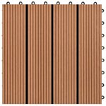 vidaXL Carreau de terrasse 22 Pièces Marron 30 x 30 cm WPC