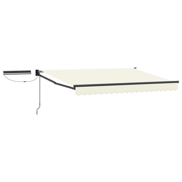 vidaXL Auvent rétractable électrique Crème et Anthracite 3 x 2 5 m
