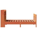 vidaXL Cadre de lit sans matelas cire marron 100x200cm bois pin massif