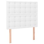 vidaXL Cadre de lit avec tête de lit Blanc 100x200 cm Similicuir