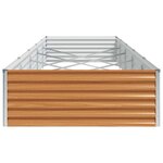 vidaXL Jardinière surélevée 485 x 100 x 36 cm Acier galvanisé