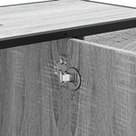 vidaXL Armoire lavabo de salle de bain sonoma gris bois d'ingénierie