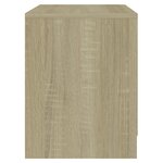 vidaXL Table de chevet chêne sonoma 45x34 5x44 5 cm bois d’ingénierie