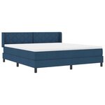 vidaXL Lit boxspring avec matelas avec matelas Bleu 180 x 200 cm