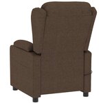 vidaXL Fauteuil de massage Marron Tissu