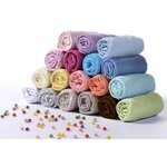 Drap housse tout en 1 Uni - Jersey - oeko-Tex - Perle - 70 x 140 cm