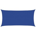 vidaXL Voile d'ombrage 160 g/m² rectangulaire bleu 2 5x5 m PEHD
