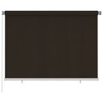 vidaXL Store roulant d'extérieur 200x140 cm Marron PEHD