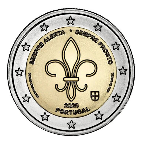 2 euros commémorative Portugal 2025 - Scoutisme International.
