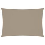 vidaXL Voile de parasol tissu oxford rectangulaire 3x5 m taupe