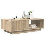 vidaXL Table basse Chêne Sonoma 95 x 55 x 31 cm Bois d'ingénierie