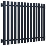 vidaXL Panneau clôture Anthracite 170 5x170 cm Acier enduit de poudre