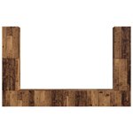 vidaXL Ensemble meuble TV 8 Pièces Bois Ancien Bois d'ingénierie