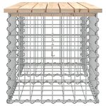 vidaXL Banc de jardin design de gabion 103x44x42 cm bois massif de pin