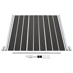 vidaXL Panneau de clôture WPC 180x186 cm Noir