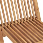 vidaXL Ensemble à manger de jardin 3 Pièces Bois de teck massif