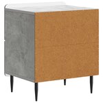 vidaXL Cabinet de chevet Gris béton 43 x 34 5 x 49 5 cm