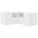 vidaXL Armoire d'angle blanc 160x40x45 cm bois d’ingénierie
