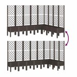 vidaXL Jardinière avec treillis marron 200x160x142 cm PP