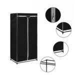 vidaXL 2 Pièces Garde-robes Noir 75x50x160 cm