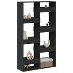 vidaXL Cloison de séparation noir 100x33x175 cm bois ingénierie