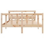 vidaXL Cadre de lit sans matelas 160x200 cm bois massif de pin