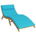 vidaXL Coussin de transat ensoleillé Turquoise 178 x 60 x 4 cm