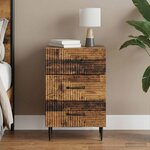 vidaXL Cabinet de chevet Bois ancien 43 x 41 x 66 5 cm