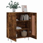 vidaXL Buffet chêne fumé 69 5x34x90 cm bois d'ingénierie