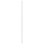 vidaXL Tête de lit métal blanc 180 cm