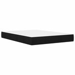 vidaXL Cadre de lit Noir 140 x 200 cm Polyester