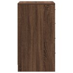 vidaXL Buffet en chêne brun 40x41x75 cm en bois d'ingénierie