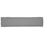 vidaXL Coussin de palette Gris 180 x 40 x 8 cm Tissu Oxford