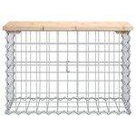 vidaXL Banc de jardin design de gabion 63x31 5x42cm bois massif de pin