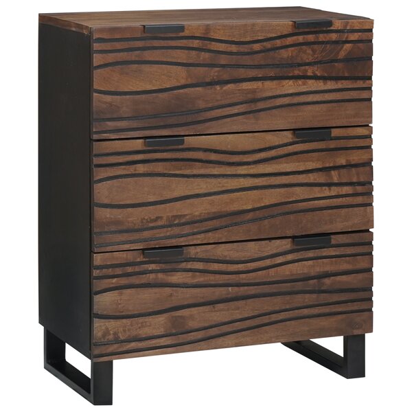 vidaXL Buffet 60x33 5x75 cm en bois massif de mangue