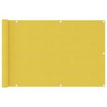 vidaXL Écran de balcon Jaune 90x400 cm PEHD