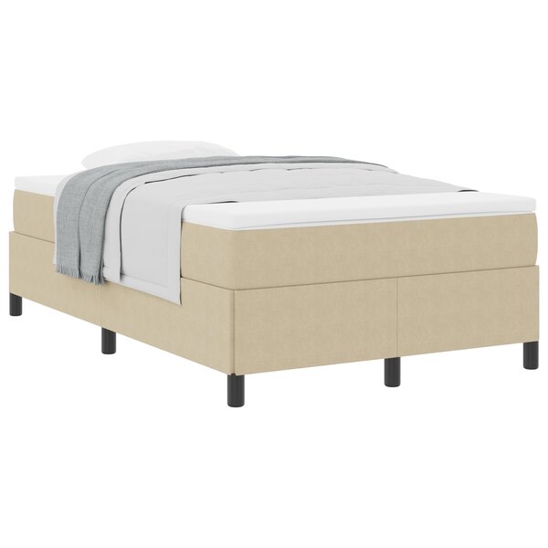vidaXL Cadre de lit Vert clair Gris 120x190 cm Tissu en velours côtelé