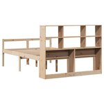 vidaXL Lit bibliothèque sans matelas 120x190 cm bois de pin massif