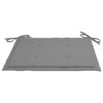 vidaXL Chaises de jardin lot de 6 avec coussins Bois de teck massif