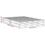 vidaXL Cadre de lit sans matelas 120x200 cm bois de pin massif