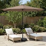 vidaXL Parasol de jardin avec lumières LED et base 300 x 300 cm