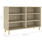 vidaXL Buffet chêne sonoma 103 5x35x70 cm bois d'ingénierie