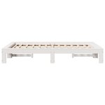vidaXL Cadre de lit sans matelas blanc 120x200 cm bois de pin massif