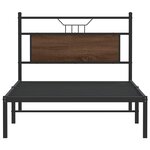 vidaXL Cadre de lit sans matelas chêne marron 100x200 cm
