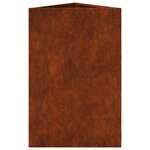 vidaXL Jardinières 2 Pièces triangulaire acier résistant aux intempéries