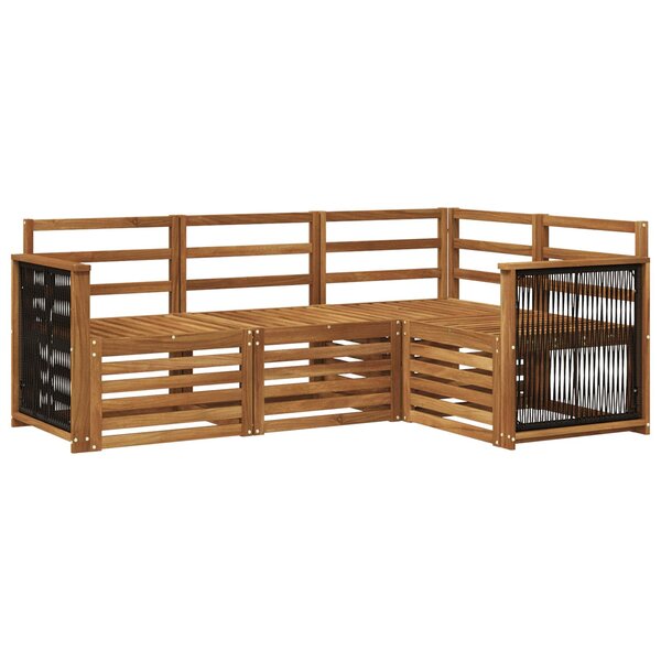 vidaXL Ensemble de canapés d'extérieur 4 pc Polyester