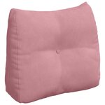 vidaXL Coussin de Dos Rose 60 x 24 x 50 cm Velours